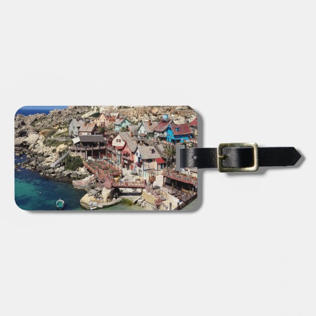 Popeye Village Malta Luggage Tag (Front Horizontal)