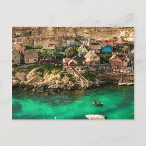 Popeye Village Malta Postcard