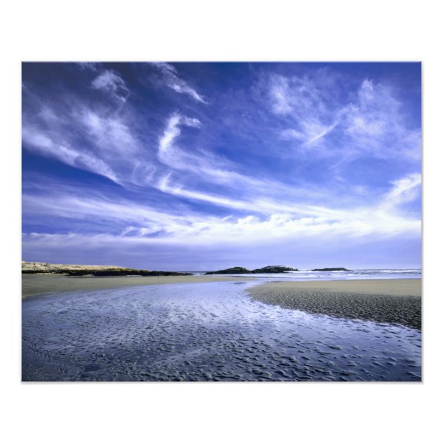 POPHAM BEACH STATE PARK, MAINE. USA. Cirrus Photo Print (Front)