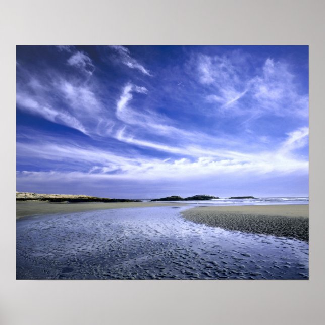 POPHAM BEACH STATE PARK, MAINE. USA. Cirrus Poster (Front)