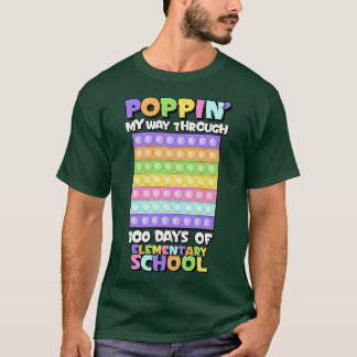 Popit Pastel 100 Days of School T-Shirt
