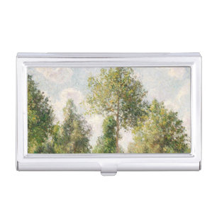 Poplars, Éragny Camille Pissarro Business Card Case