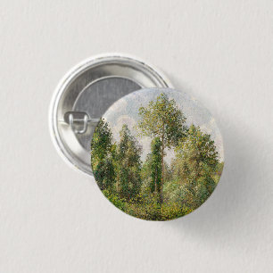 Poplars, Éragny Camille Pissarro Button