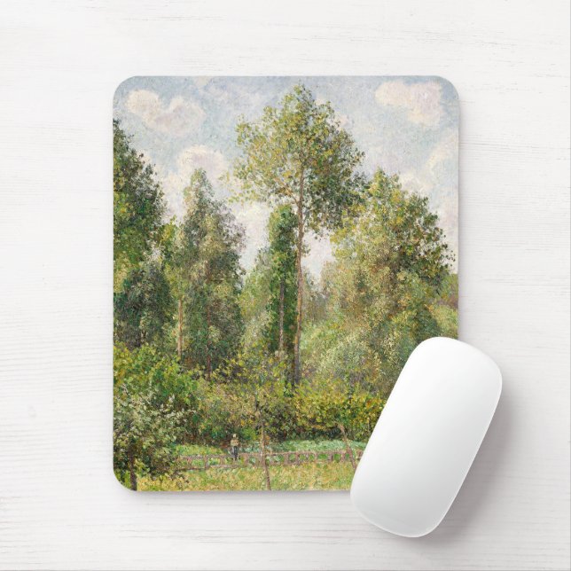 Poplars, Éragny  Camille Pissarro   Mouse Pad (With Mouse)