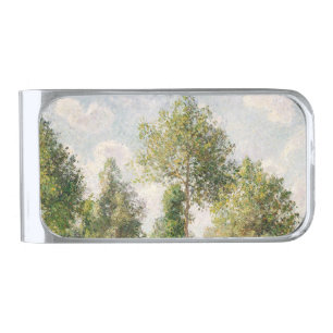 Poplars, Éragny Camille Pissarro Silver Finish Money Clip