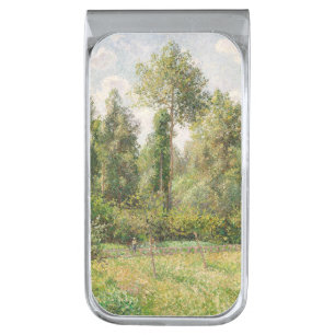 Poplars, Éragny Camille Pissarro Silver Finish Money Clip