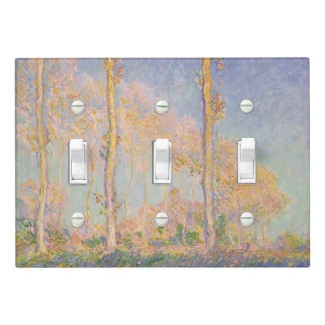 Poplars, impressionist landscape, Claude Monet Light Switch Cover (In Situ)
