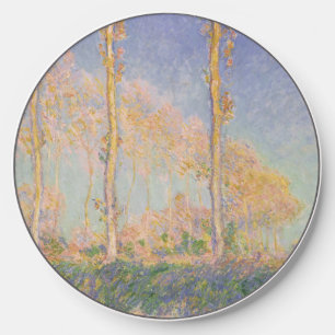 Poplars, impressionist landscape, Claude Monet Wireless Charger