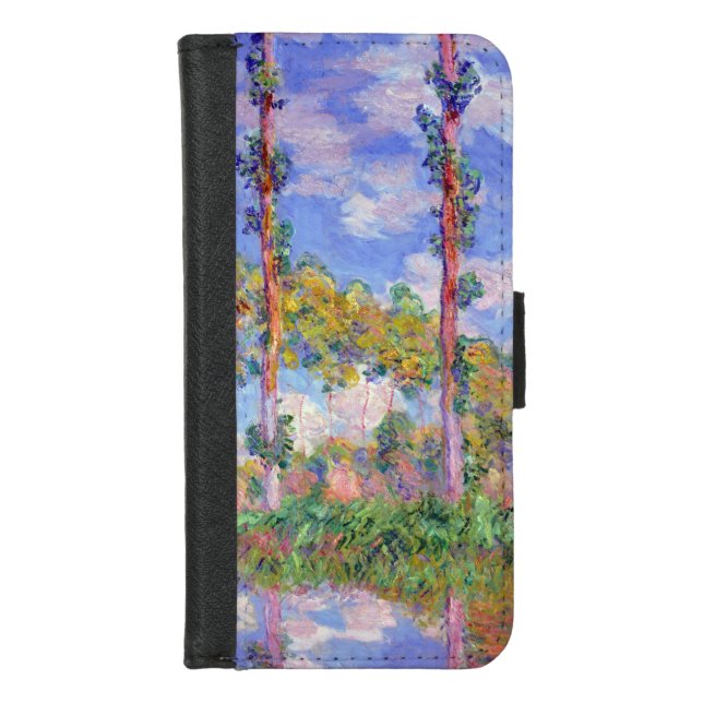 Poplars in the Sun, Monet iPhone Wallet Case (Front)
