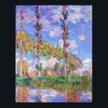 Poplars in the Sun, Monet Poster<br><div class="desc">Oscar-Claude Monet (14 November 1840 – 5 December 1926) was a French painter, a founder of French Impressionist painting and the most consistent and prolific practitioner of the movement's philosophy of expressing one's perceptions before nature, especially as applied to plein air landscape painting. The term ""Impressionism"" is derived from the...</div>