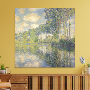 Poplars on the Epte - Monet Canvas Print