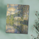 Poplars on the Epte - Monet Postcard<br><div class="desc">"Poplars on the Epte" (1891) by Claude Monet depicts tall poplar trees mirrored in the calm surface of the river. Rich greens and golden tones mix with soft blues, creating a rhythmic play of vertical lines and reflections. Painted during Monet’s celebrated series on the poplars, this work captures both the...</div>