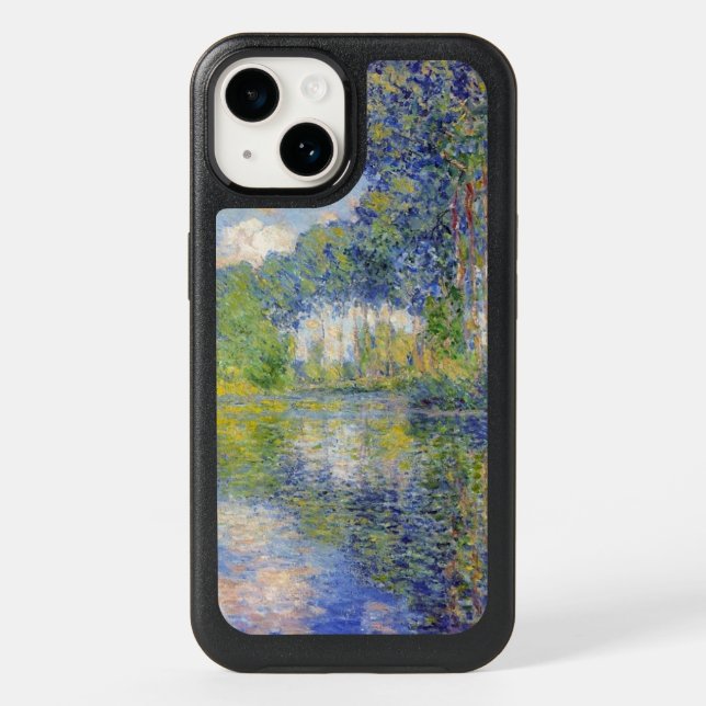Poplars on the River Epte (by Claude Monet) Otterbox iPhone Case (Back)