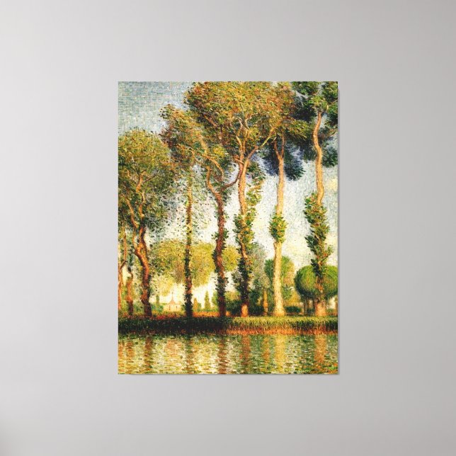 Poplars on the River Epte Canvas Print (Front)