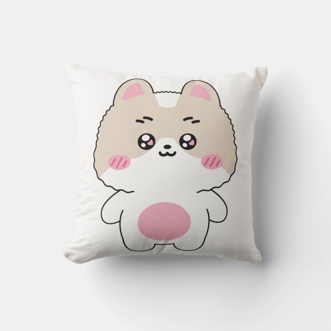 Popo  throw pillow (Front)