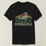 Poposaurus Dinosaur Grandpa Saurus Father's Day T-Shirt<br><div class="desc">Get this funny saying outfit for your special proud grandpa from granddaughter, grandson, grandchildren, on father's day or christmas, grandparents day, or any other Occasion. show how much grandad is loved and appreciated. A retro and vintage design to show your granddad that he's the coolest and world's best grandfather in...</div>