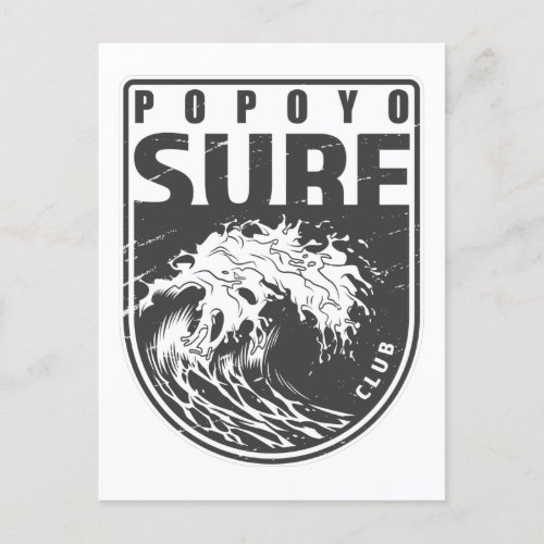 Popoyo Surf Club Nicaragua Emblem Postcard