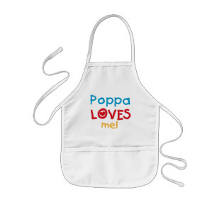 Poppa Loves Me T-shirts and Gifts Kids' Apron
