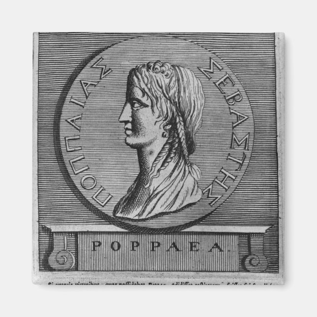 Poppaea Sabina, engraving after a Roman Magnet (Front)