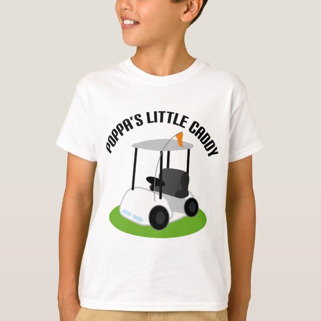 Poppas Caddy (Golf) T-Shirt (Front)