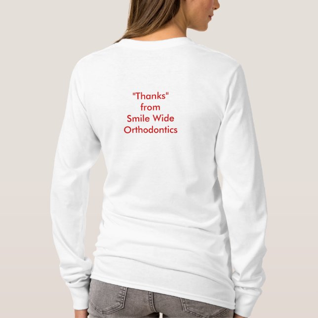 Popped In To Say Thanks T-Shirt (Back)