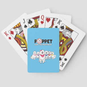 Poppet and the gang poker cards