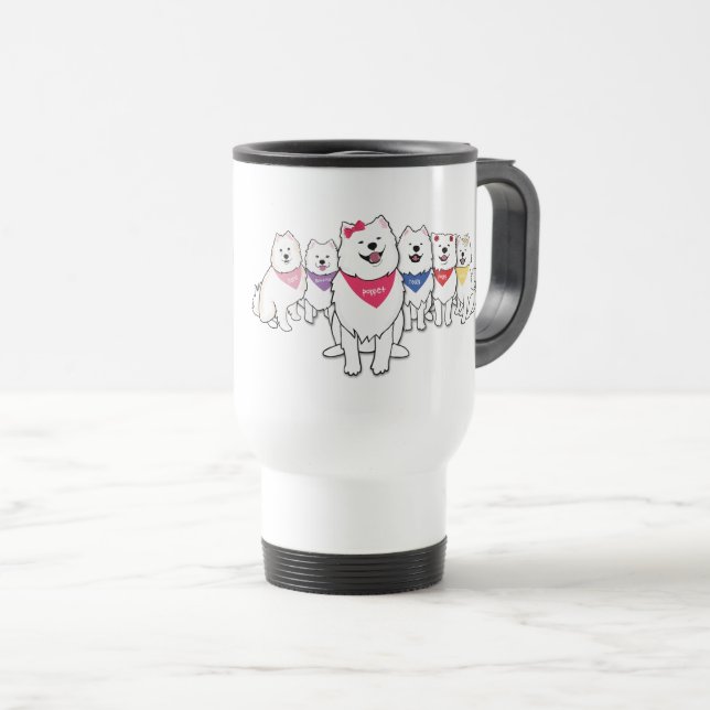 Poppet and the gang travel mug (Front Right)