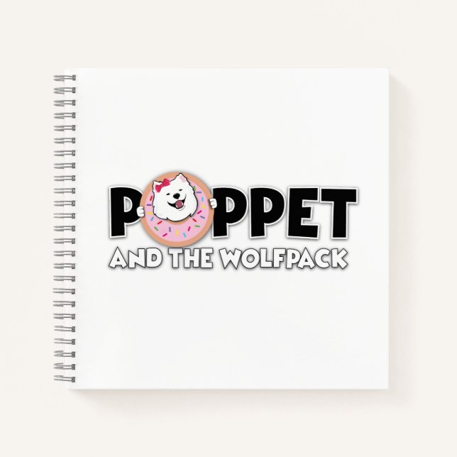 Poppet and the Wolfpack logo  Notebook (Front)