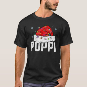Poppi Claus Funny Xmas Family Matching Grandpa Chr T-Shirt