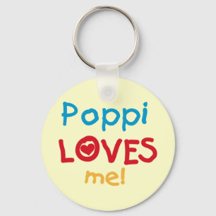 Poppi Loves Me T-shirts and Gifts Keychain