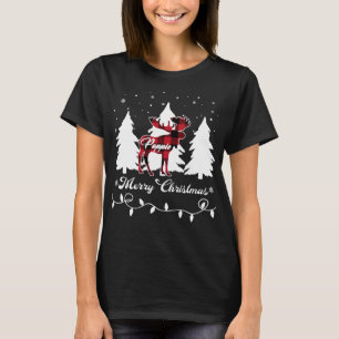 Poppie Moose Buffalo Red Plaid Christmas Matching T-Shirt
