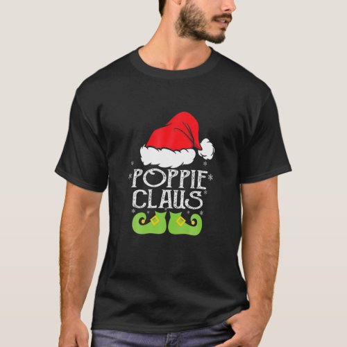 Poppie Santa Clause Family Members Matching Pajama T_Shirt