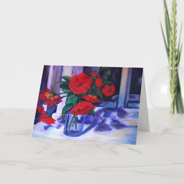 Poppies #1 Greeting Card (Front)