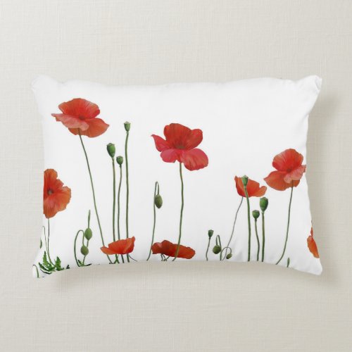 Poppies Accent Pillow