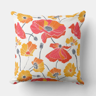 Poppies Accent Pillow