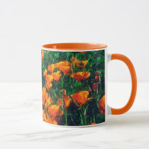 Poppies along the Pacific Coast near Big Sur Mug