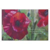 Red poppy wrapping paper, Zazzle