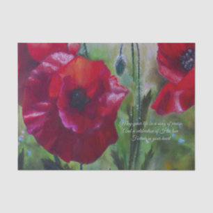 Poppies And A Prayer Decoupage Tissue Paper