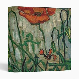 Poppies and Butterflies (F748) Van Gogh Fine Art Binder