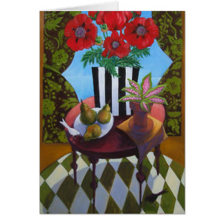 Poppies and Pears Cards