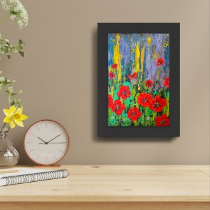Poppies Art Print with Frame