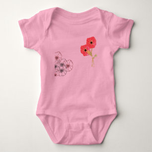 Poppies Baby Bodysuit