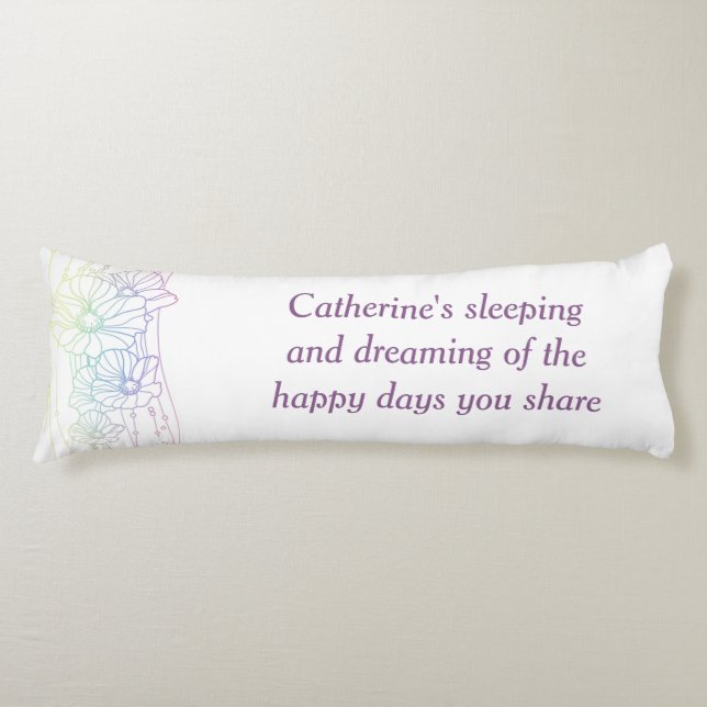 Poppies Body Pillow (Front)