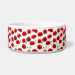 Poppies Bowl<br><div class="desc">Hand-painted poppies on a white background.</div>