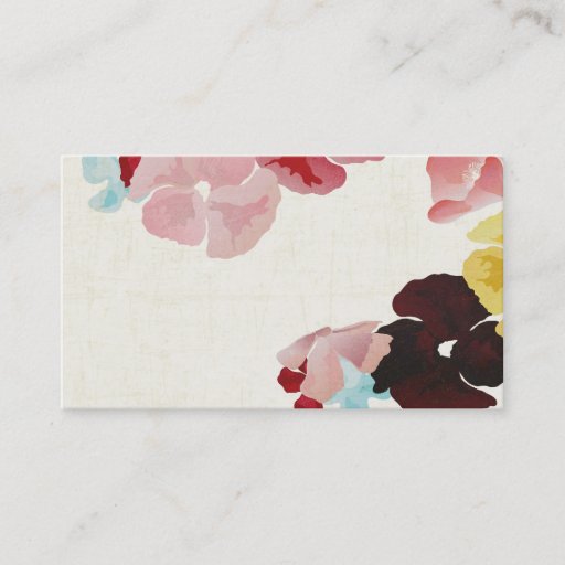 Customizable Poppies Business Card