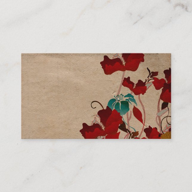 Poppies Business Card (Front)