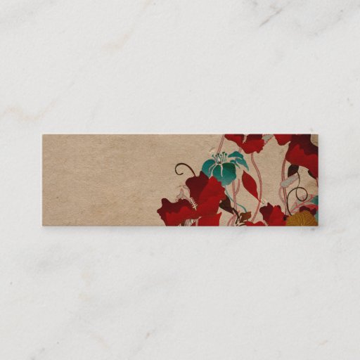 Customizable Poppies Business Card