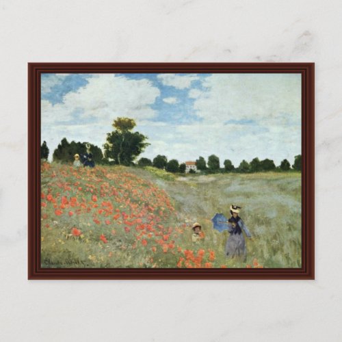 Poppies By Claude Monet Postcard