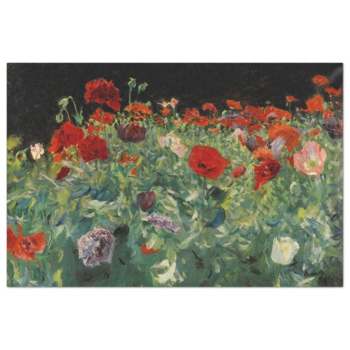 POPPIES BY JOHN SINGER SARGENT TISSUE PAPER