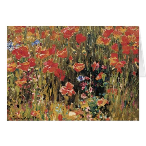 Poppies by Robert Vonnoh Vintage Impressionism